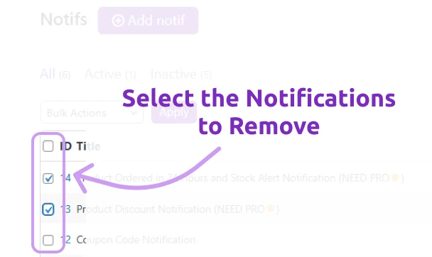 how to delete a notification in woonotif | WooNotif | Woo Plugins