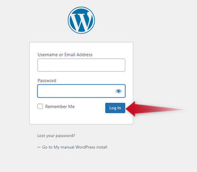 WordPress setup wizard