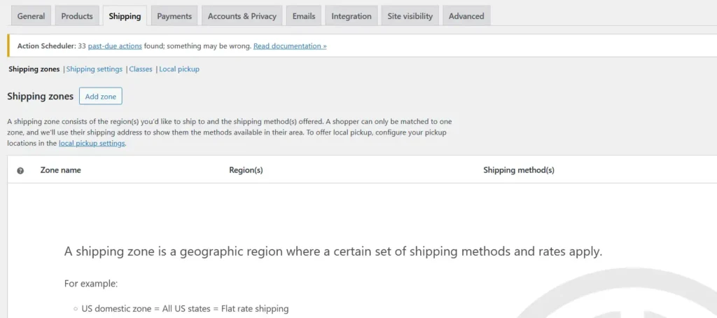 Using Shipping Zones to Limit Display