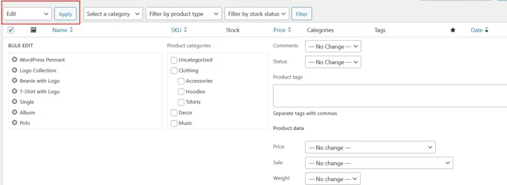 Using the PW Bulk Edit Plugin | WooPlugins