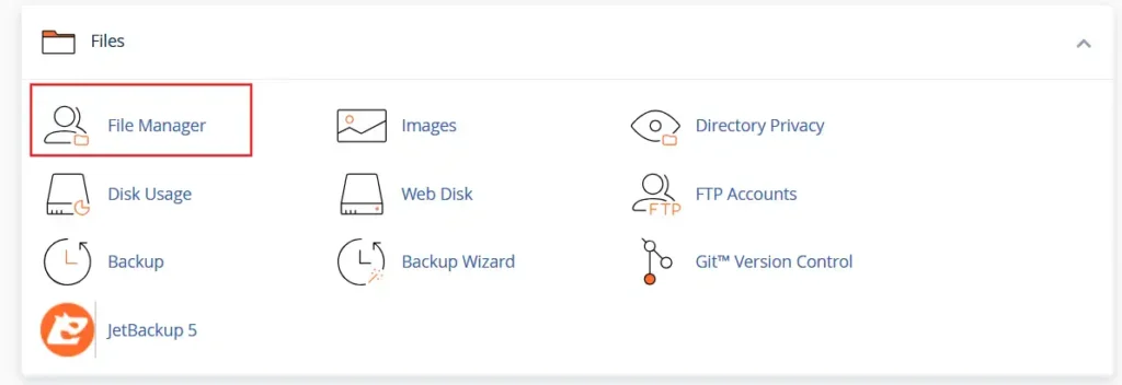 Cpanel File Manager