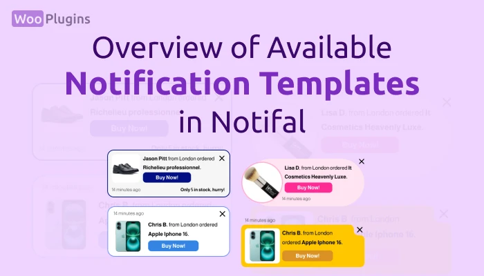 Overview of Available Notification Templates in Notifal | Notif Template Notifal | Notifal | Woo Plugins