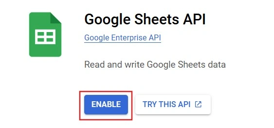 Set Up Google Sheets API Credentials