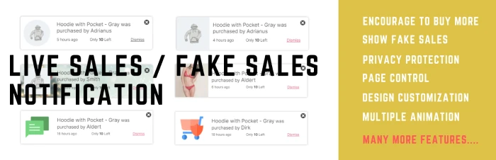 fake sales notification wordpress | Free fake sales notifications