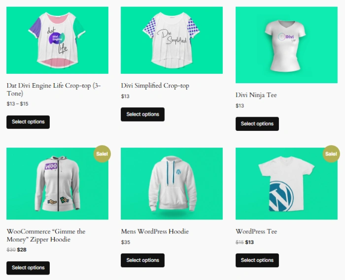 Example of using columns attribute in WooCommerce featured product shortcode