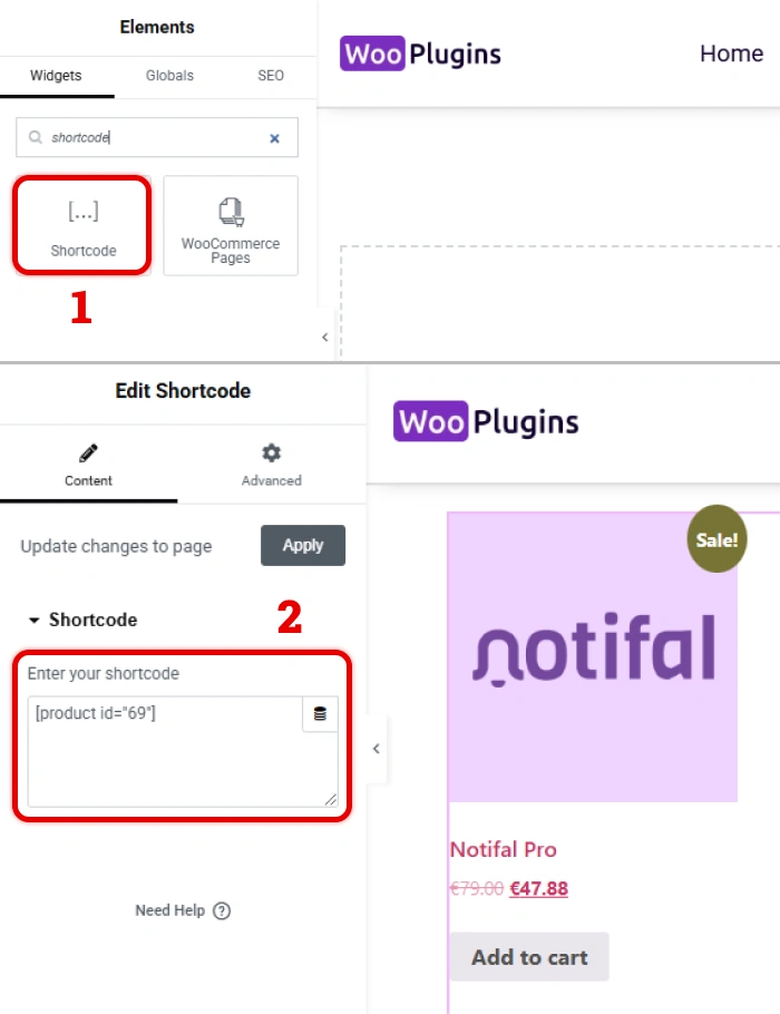 How to use WooCommerce shortcodes in WordPress (Elementor) | Elementor Woocommerce shortcodes | WooPlugins